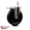 Service Caster 6'' Phenolic Swivel 7/16'' Grip Ring Stem Caster with Total Lock Brake SCC-GRTTL20S615-PHR-716138 - alternate 3